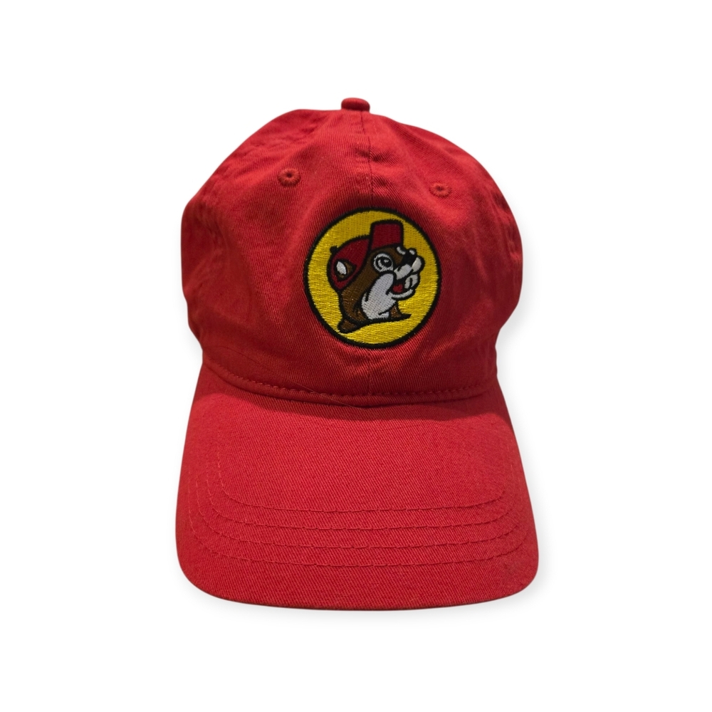 Buc-ee's Travel Stops Unisex Adjustable Original Red Hat Cap One Size Fits Most